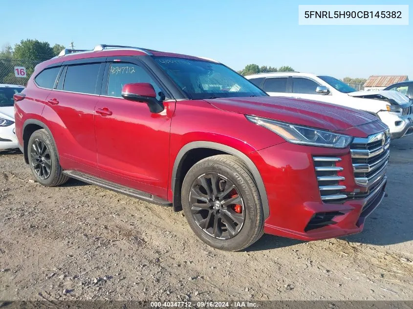 2020 Toyota Highlander Limited VIN: 5FNRL5H90CB145382 Lot: 40347712