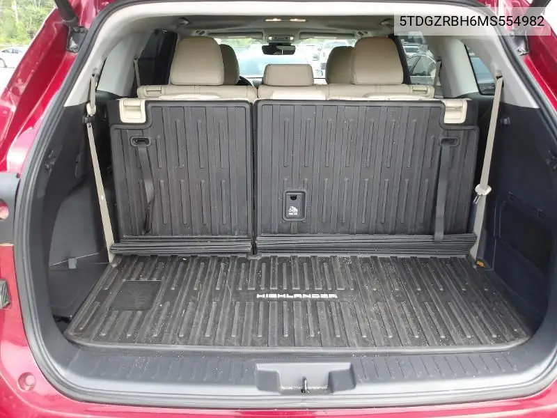 2021 Toyota Highlander Xle VIN: 5TDGZRBH6MS554982 Lot: 42271854