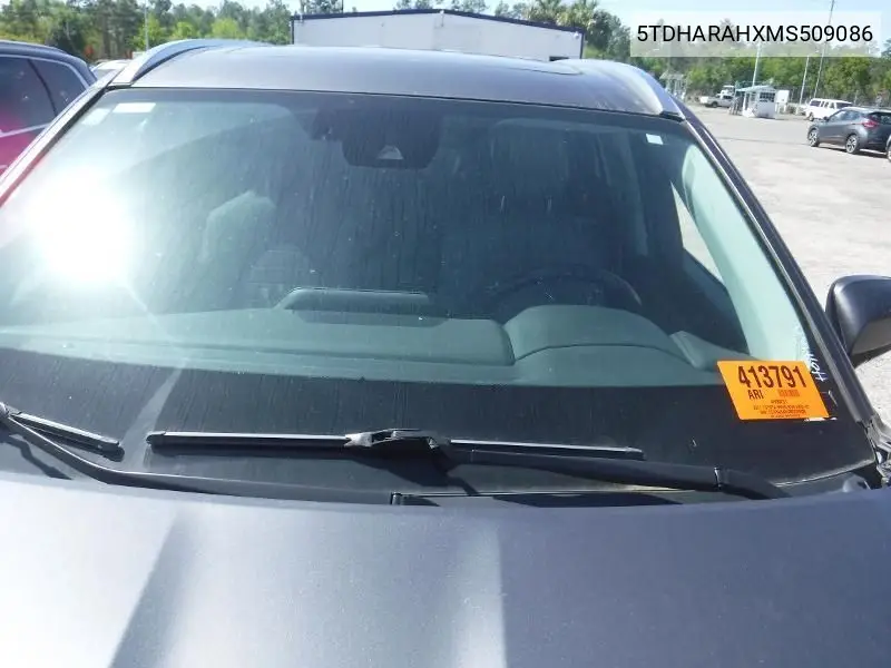 2021 Toyota Highlander Hybrid Xle VIN: 5TDHARAHXMS509086 Lot: 42271858