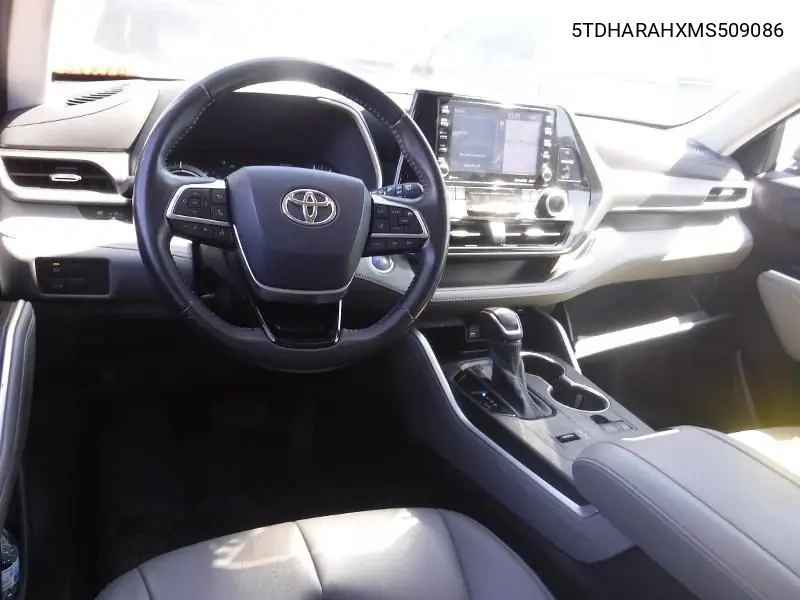 2021 Toyota Highlander Hybrid Xle VIN: 5TDHARAHXMS509086 Lot: 42271858