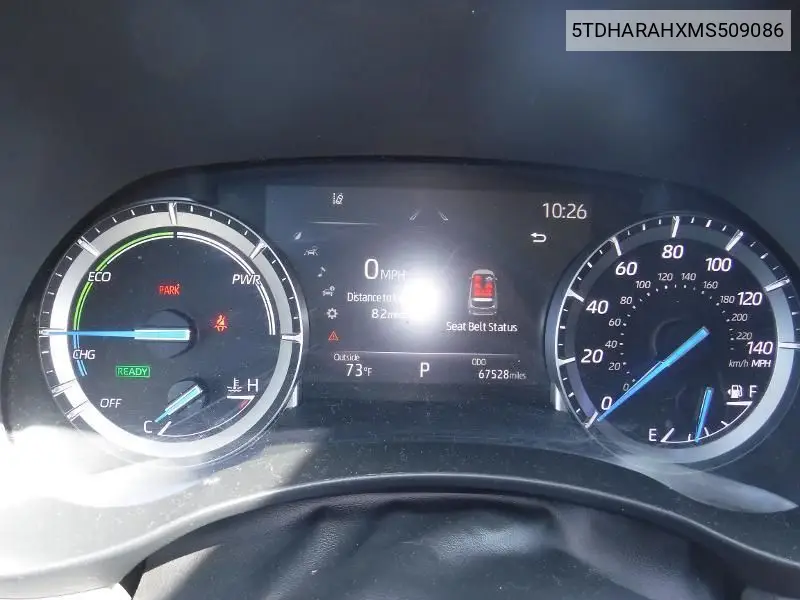 2021 Toyota Highlander Hybrid Xle VIN: 5TDHARAHXMS509086 Lot: 42271858