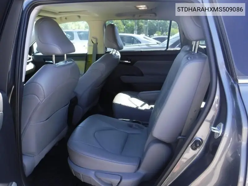 2021 Toyota Highlander Hybrid Xle VIN: 5TDHARAHXMS509086 Lot: 42271858
