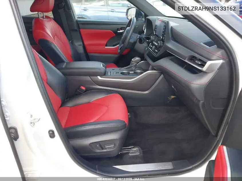 2022 Toyota Highlander Xse VIN: 5TDLZRAH9NS133162 Lot: 42238517