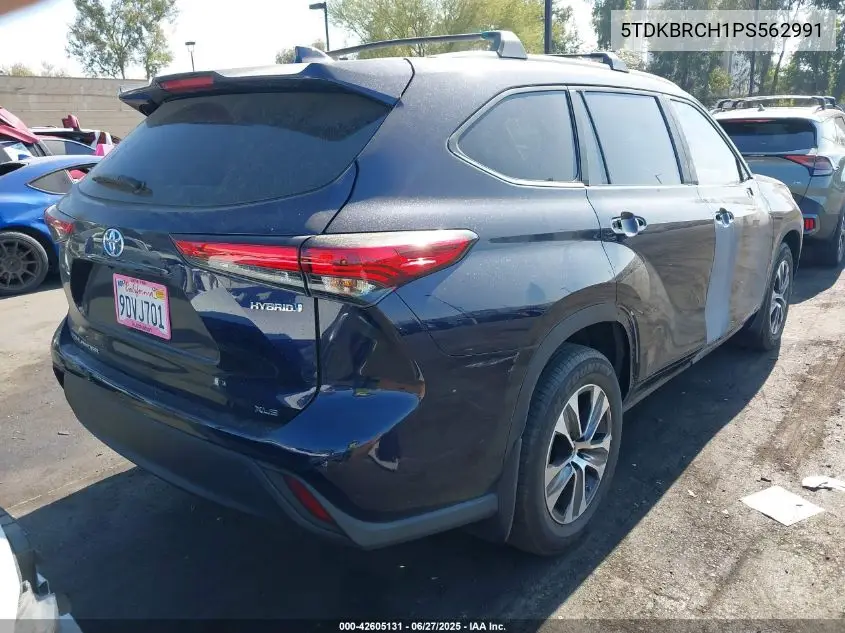 2023 Toyota Highlander Hybrid Xle VIN: 5TDKBRCH1PS562991 Lot: 42605131