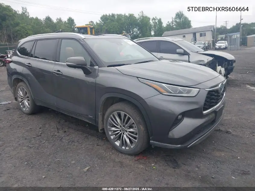 2024 Toyota Highlander Hybrid Platinum VIN: 5TDEBRCHXRS606664 Lot: 42611272