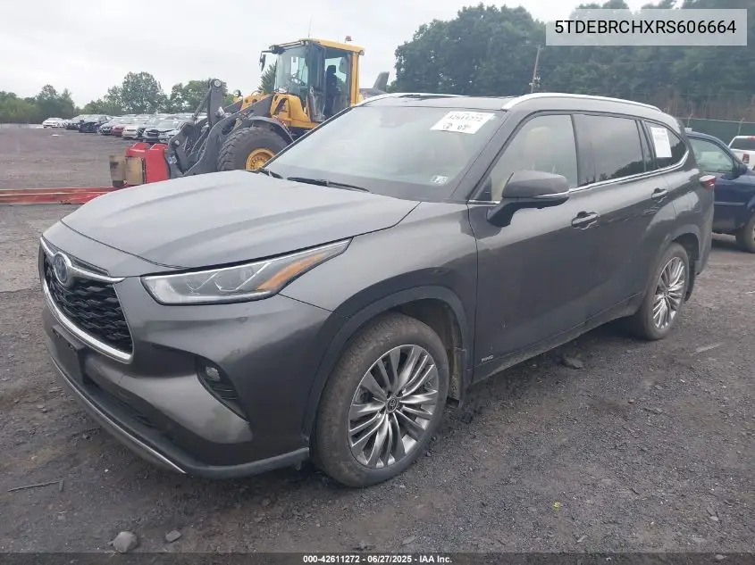 2024 Toyota Highlander Hybrid Platinum VIN: 5TDEBRCHXRS606664 Lot: 42611272