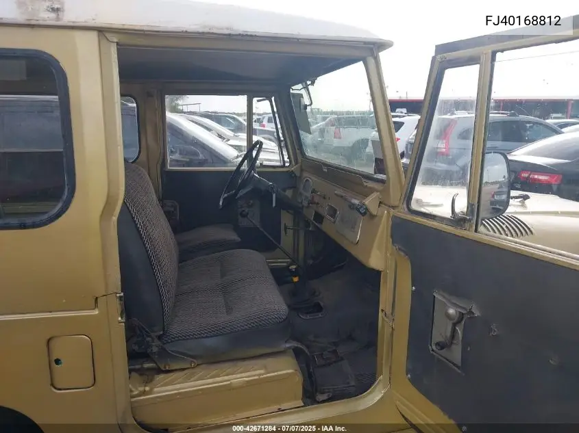 1974 Toyota Land Cruiser VIN: FJ40168812 Lot: 42671284