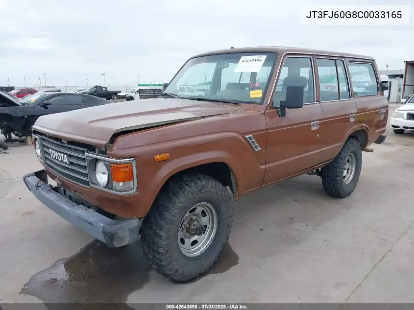 1982 Toyota Land Cruiser Fj60 VIN: JT3FJ60G8C0033165 Lot: 42643598