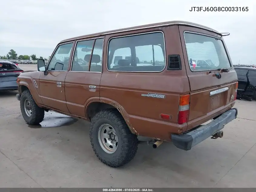 1982 Toyota Land Cruiser Fj60 VIN: JT3FJ60G8C0033165 Lot: 42643598