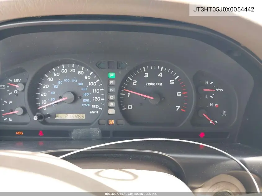 1999 Toyota Land Cruiser VIN: JT3HT05J0X0054442 Lot: 42077607