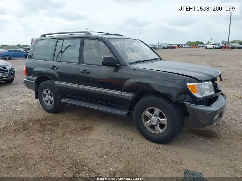 2001 Toyota Land Cruiser VIN: JTEHT05J812001099 Lot: 42057630