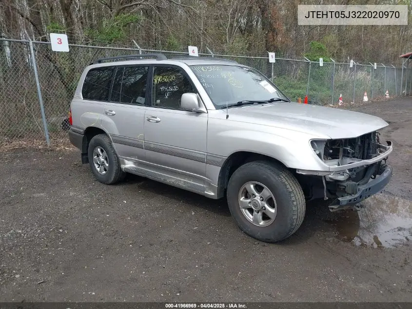2002 Toyota Land Cruiser VIN: JTEHT05J322020970 Lot: 41966969