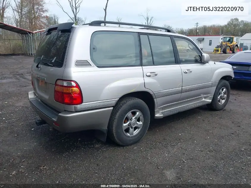 2002 Toyota Land Cruiser VIN: JTEHT05J322020970 Lot: 41966969