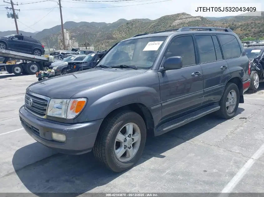 2003 Toyota Land Cruiser VIN: JTEHT05J532043409 Lot: 42183878