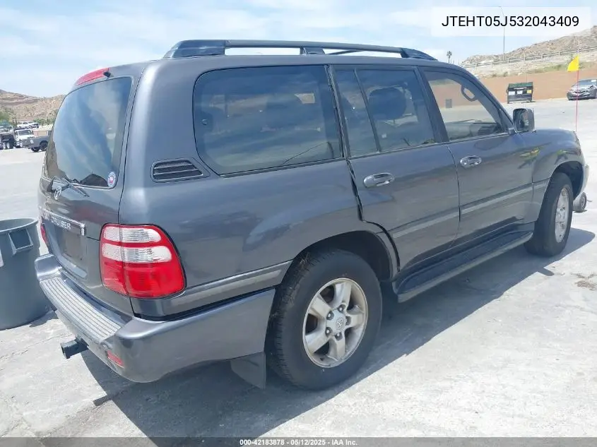 2003 Toyota Land Cruiser VIN: JTEHT05J532043409 Lot: 42183878