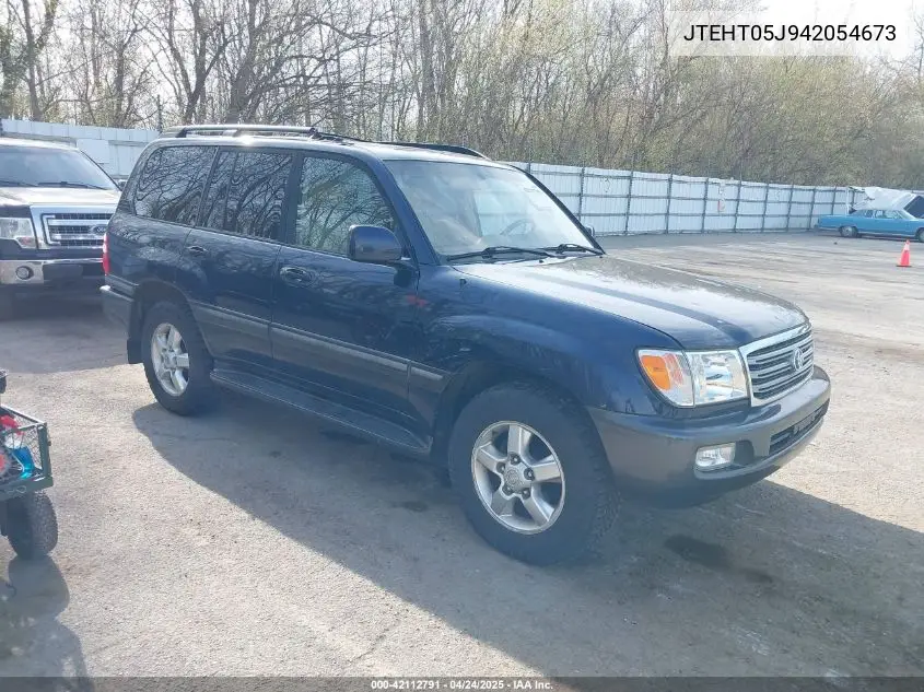 2004 Toyota Land Cruiser VIN: JTEHT05J942054673 Lot: 42112791