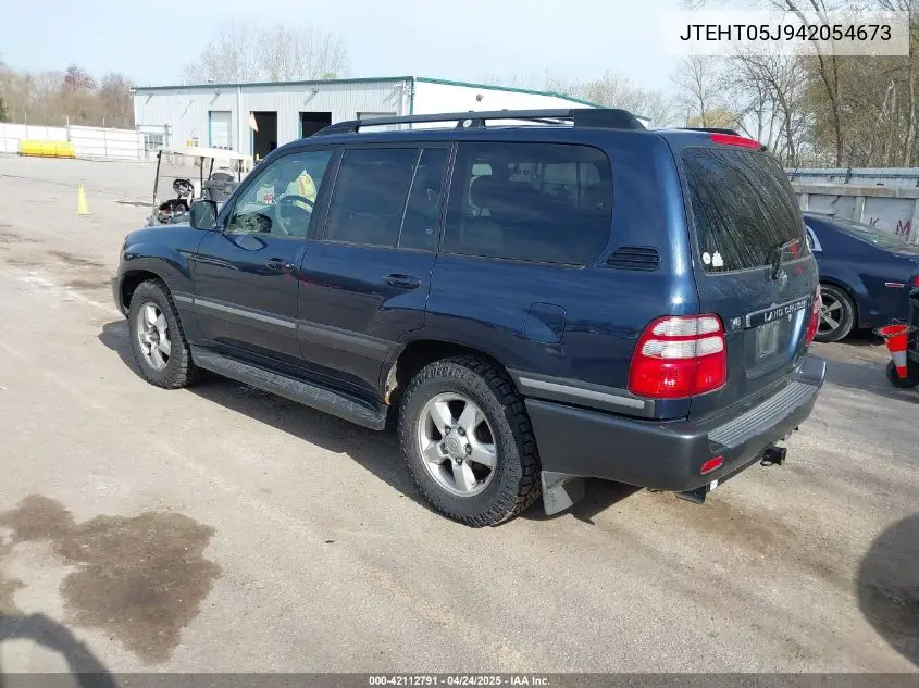 2004 Toyota Land Cruiser VIN: JTEHT05J942054673 Lot: 42112791