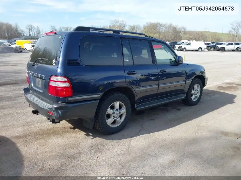 2004 Toyota Land Cruiser VIN: JTEHT05J942054673 Lot: 42112791