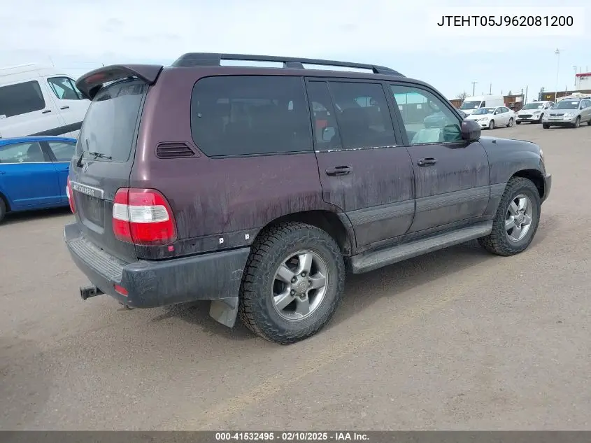 2006 Toyota Land Cruiser V8 VIN: JTEHT05J962081200 Lot: 41532495