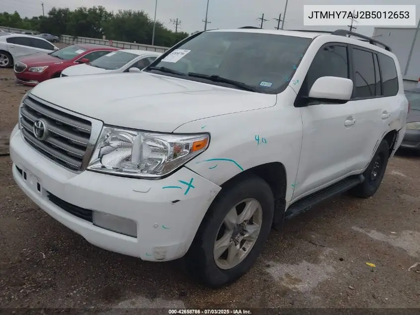 2011 Toyota Land Cruiser V8 VIN: JTMHY7AJ2B5012653 Lot: 42658786