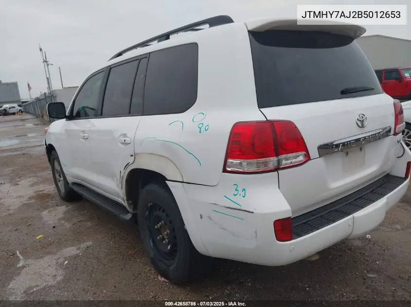 2011 Toyota Land Cruiser V8 VIN: JTMHY7AJ2B5012653 Lot: 42658786
