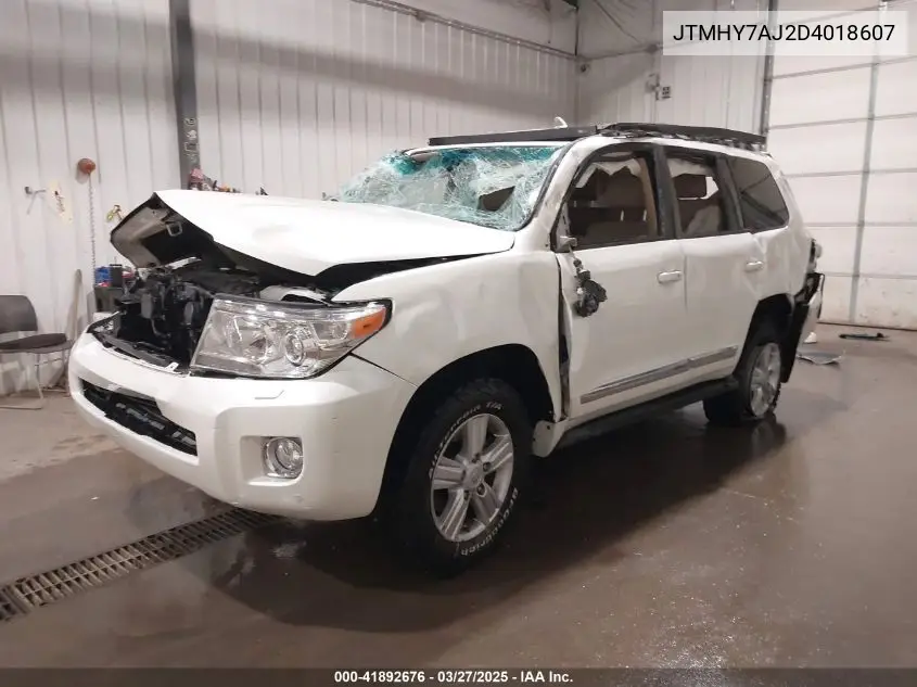2013 Toyota Land Cruiser V8 VIN: JTMHY7AJ2D4018607 Lot: 41892676