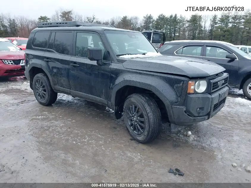 2024 Toyota Land Cruiser 1958 VIN: JTEABFAJ6RK007928 Lot: 41575919