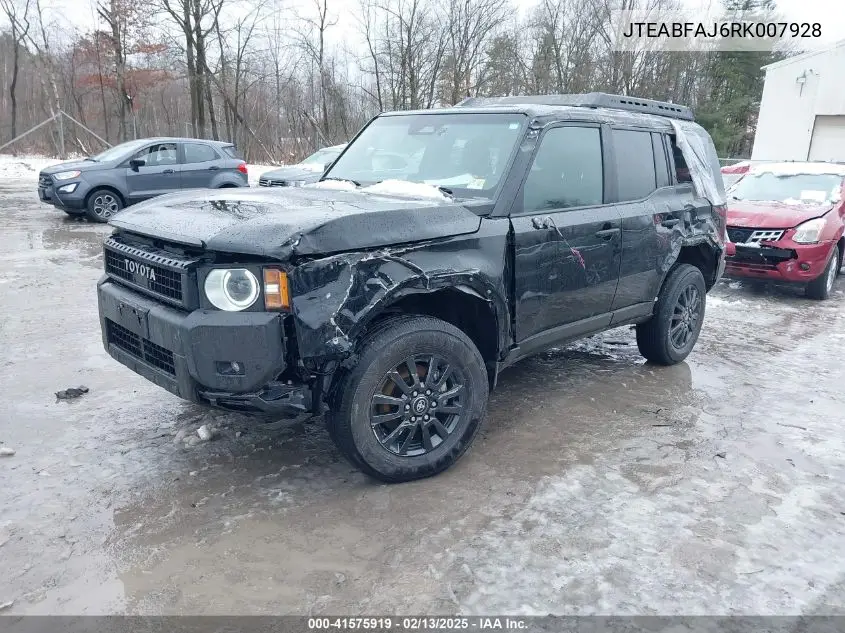 2024 Toyota Land Cruiser 1958 VIN: JTEABFAJ6RK007928 Lot: 41575919