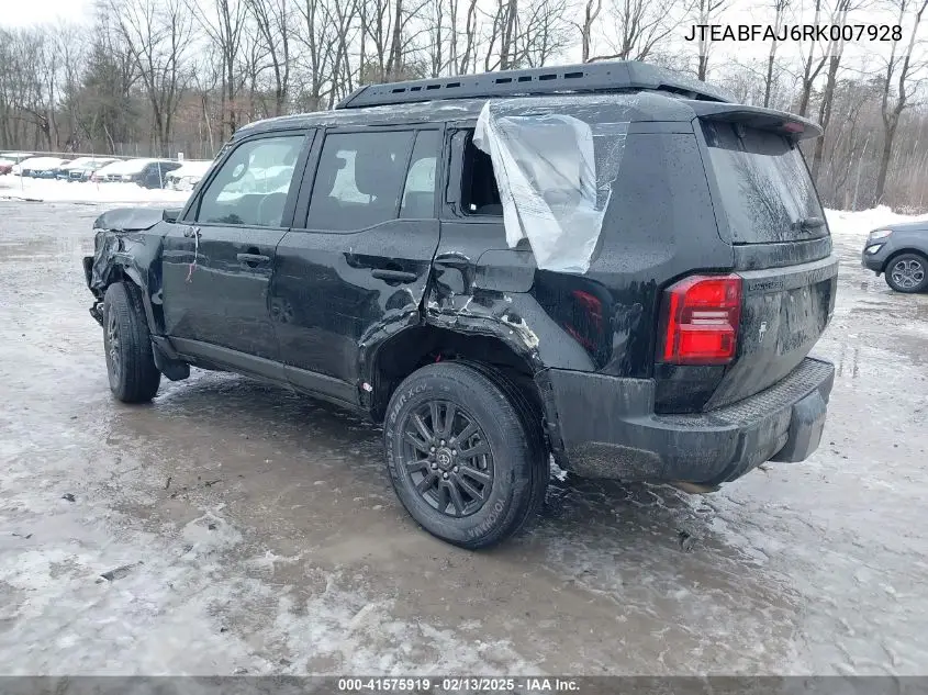 2024 Toyota Land Cruiser 1958 VIN: JTEABFAJ6RK007928 Lot: 41575919