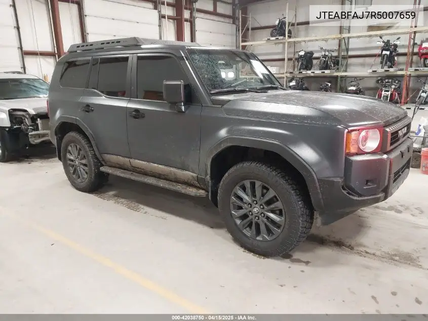 2024 Toyota Land Cruiser VIN: JTEABFAJ7R5007659 Lot: 42038750