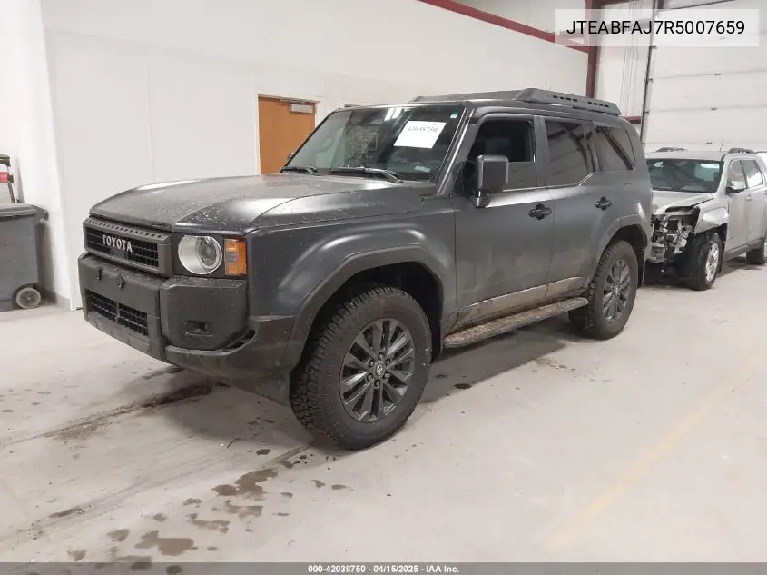 2024 Toyota Land Cruiser VIN: JTEABFAJ7R5007659 Lot: 42038750