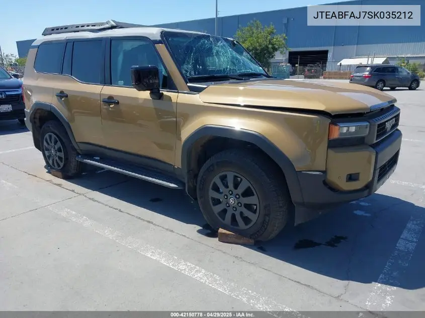 2025 Toyota Land Cruiser VIN: JTEABFAJ7SK035212 Lot: 42150778