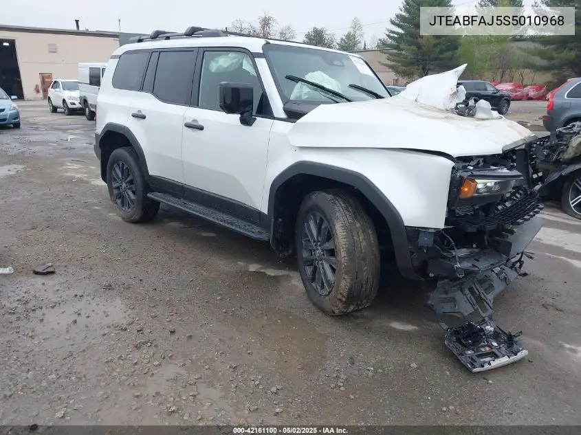 2025 Toyota Land Cruiser VIN: JTEABFAJ5S5010968 Lot: 42161100