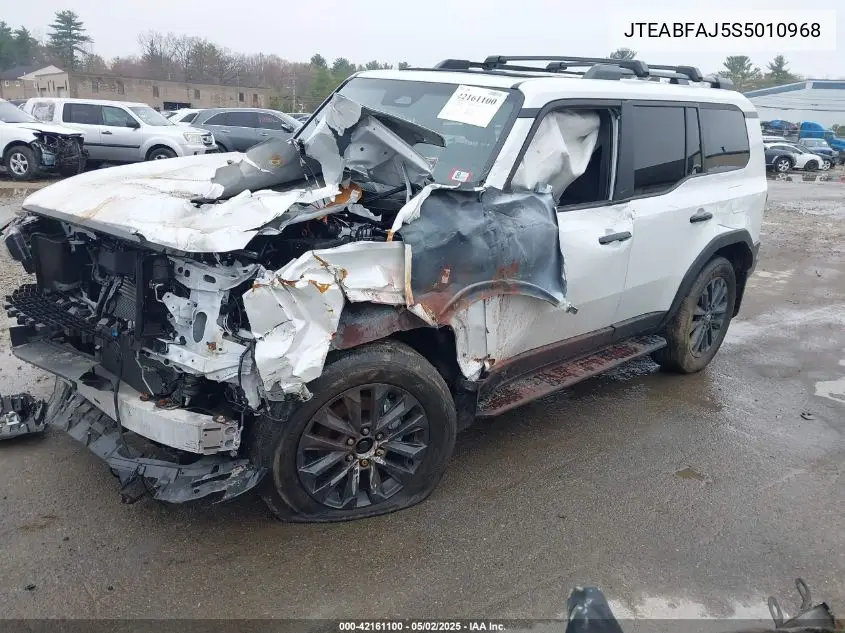2025 Toyota Land Cruiser VIN: JTEABFAJ5S5010968 Lot: 42161100