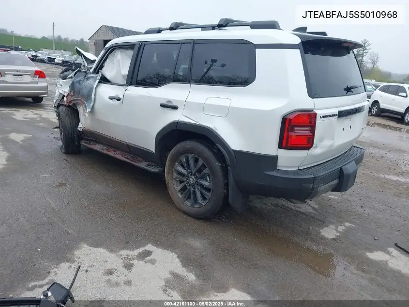2025 Toyota Land Cruiser VIN: JTEABFAJ5S5010968 Lot: 42161100