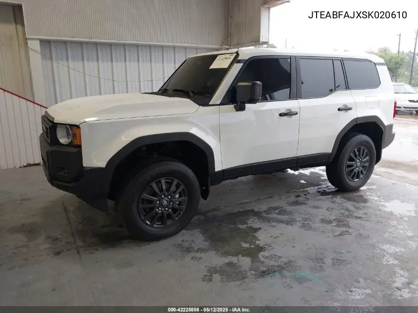2025 Toyota Land Cruiser 1958 VIN: JTEABFAJXSK020610 Lot: 42225856