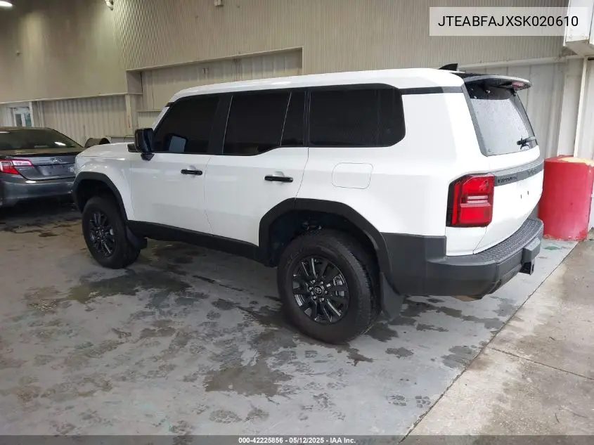 2025 Toyota Land Cruiser 1958 VIN: JTEABFAJXSK020610 Lot: 42225856