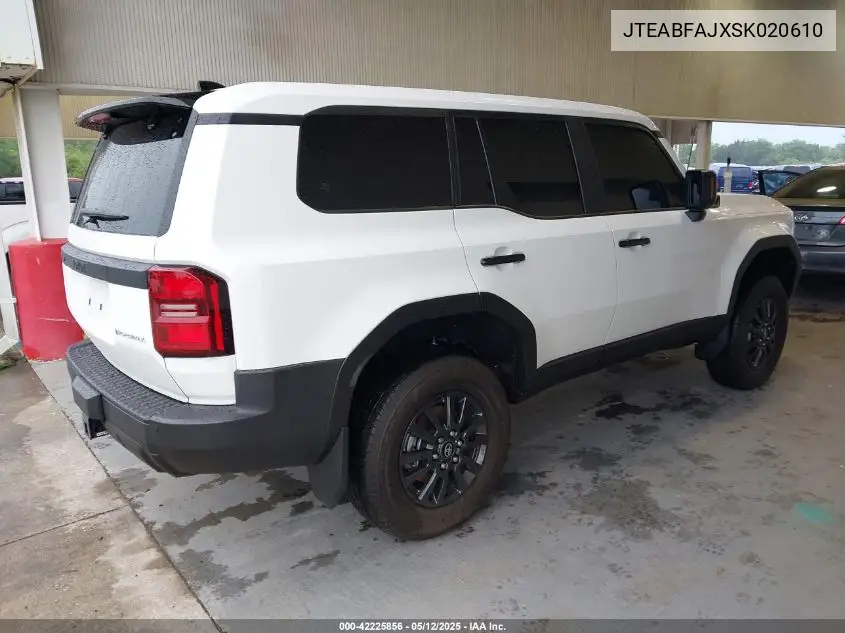 2025 Toyota Land Cruiser 1958 VIN: JTEABFAJXSK020610 Lot: 42225856