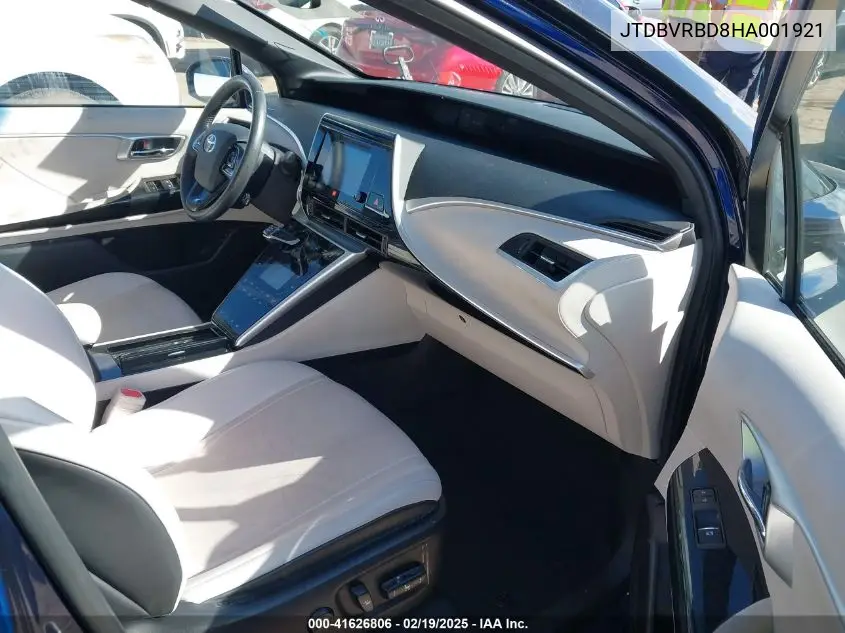 2017 Toyota Mirai VIN: JTDBVRBD8HA001921 Lot: 41626806