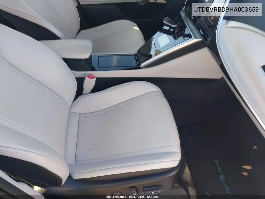 2017 Toyota Mirai VIN: JTDBVRBD9HA003659 Lot: 41973043