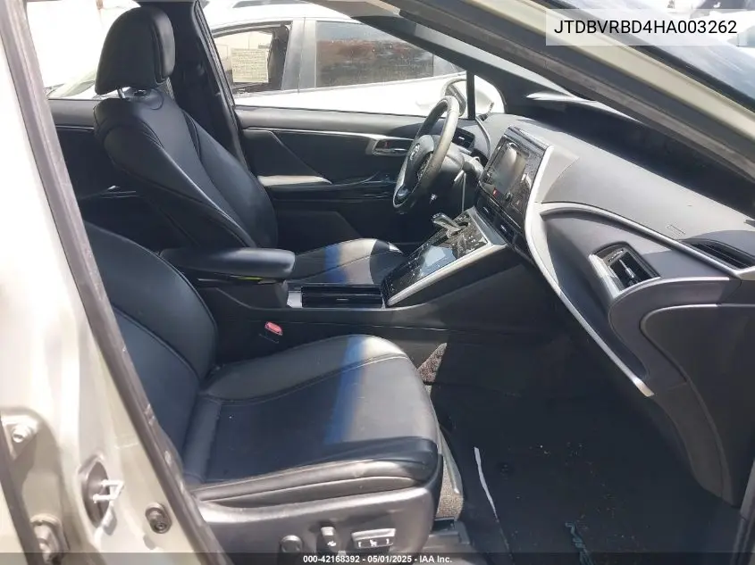 2017 Toyota Mirai VIN: JTDBVRBD4HA003262 Lot: 42168392
