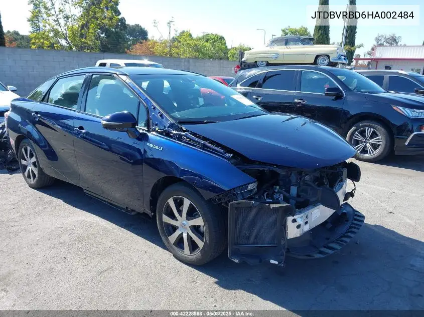 2017 Toyota Mirai VIN: JTDBVRBD6HA002484 Lot: 42228568
