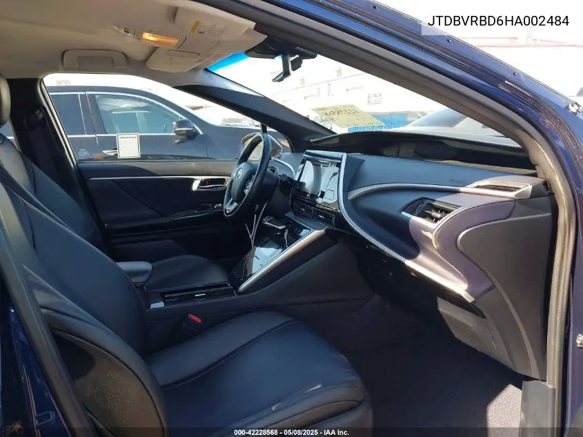 2017 Toyota Mirai VIN: JTDBVRBD6HA002484 Lot: 42228568