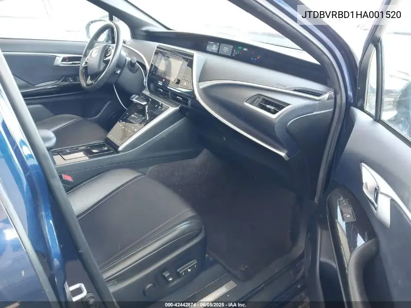 2017 Toyota Mirai VIN: JTDBVRBD1HA001520 Lot: 42442874