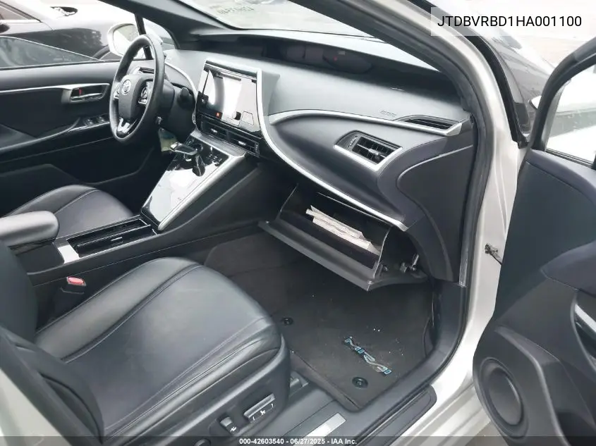 2017 Toyota Mirai VIN: JTDBVRBD1HA001100 Lot: 42603540