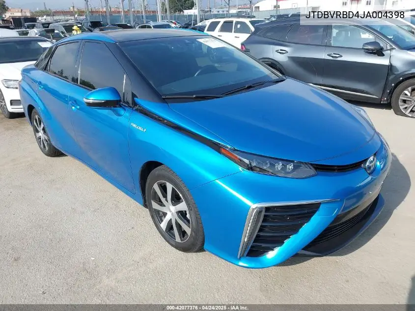 2018 Toyota Mirai VIN: JTDBVRBD4JA004398 Lot: 42077376