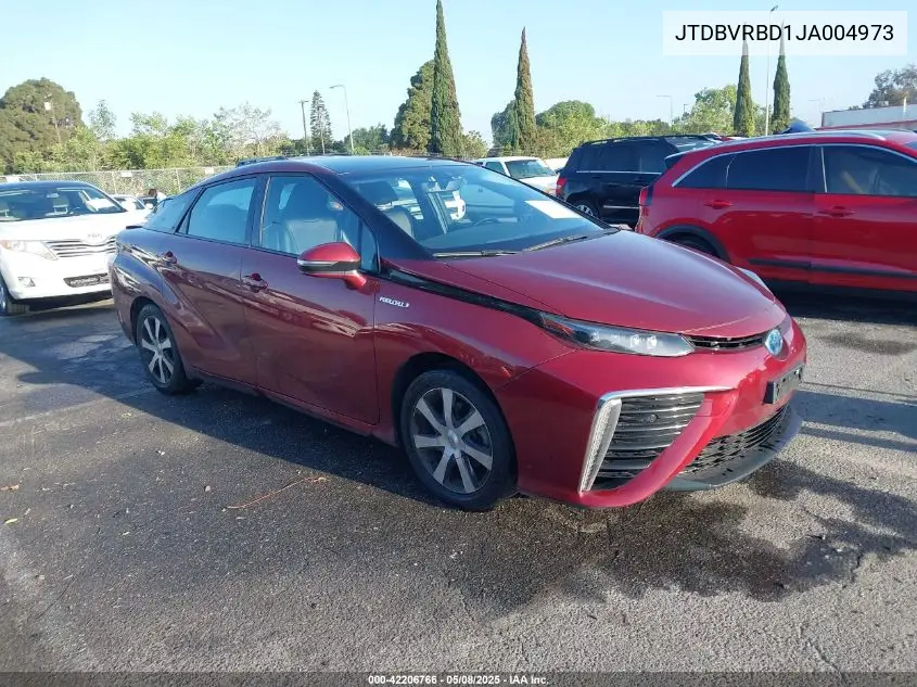 2018 Toyota Mirai VIN: JTDBVRBD1JA004973 Lot: 42206766