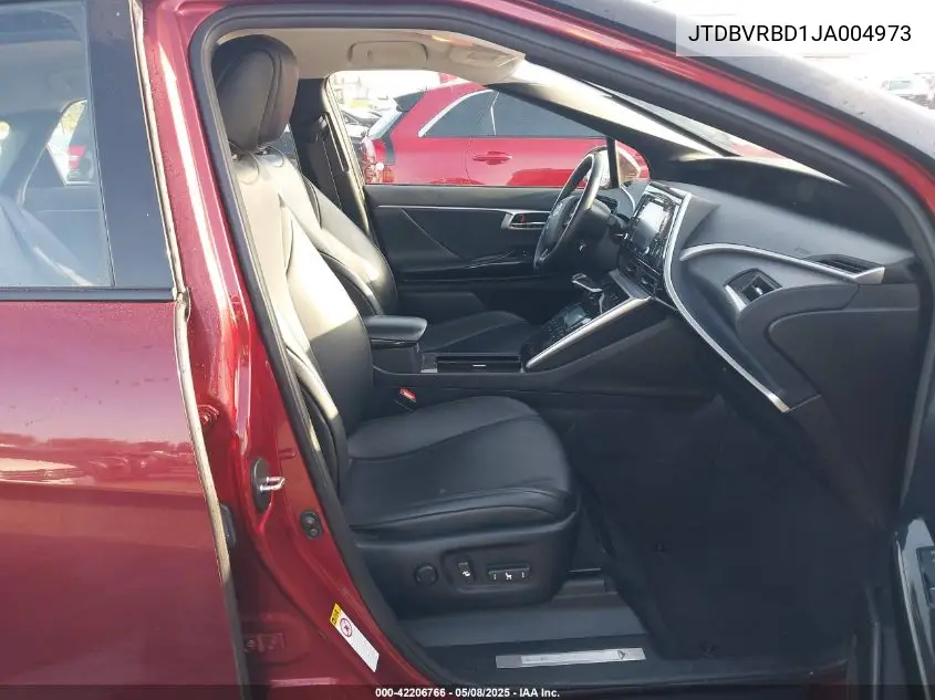 2018 Toyota Mirai VIN: JTDBVRBD1JA004973 Lot: 42206766