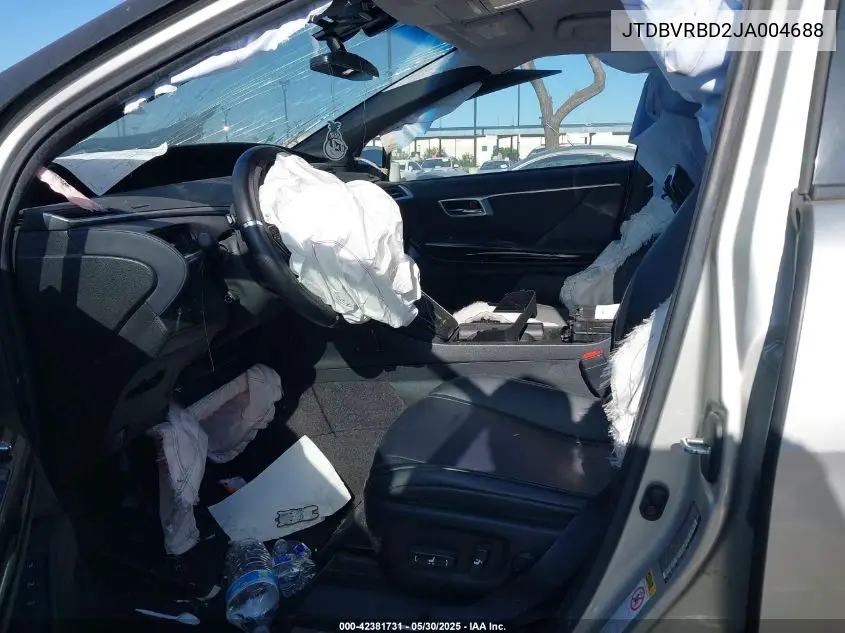2018 Toyota Mirai VIN: JTDBVRBD2JA004688 Lot: 42381731