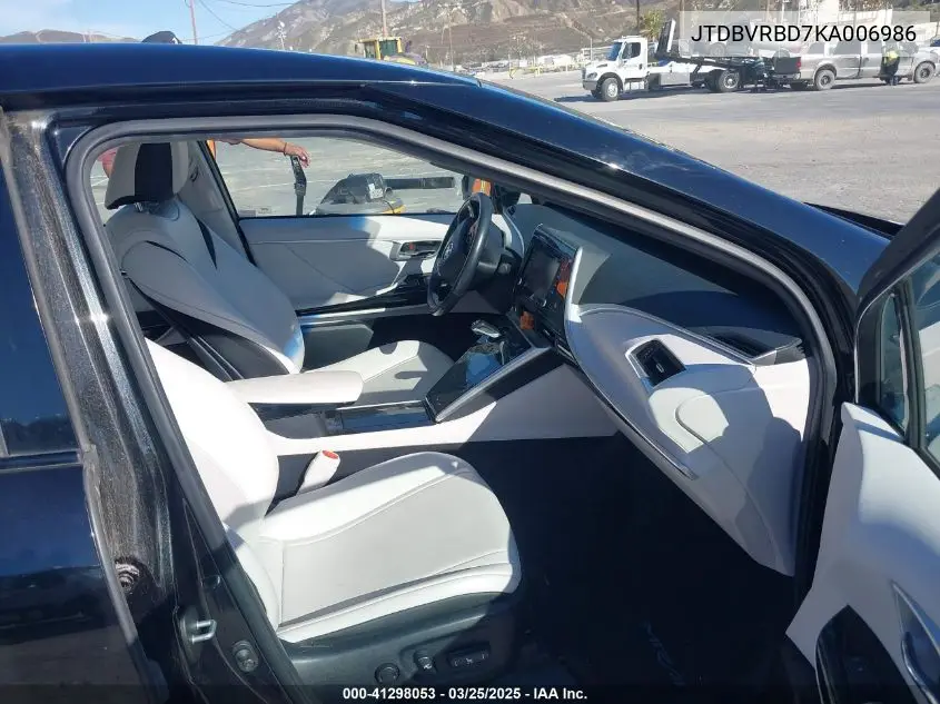 2019 Toyota Mirai VIN: JTDBVRBD7KA006986 Lot: 41298053